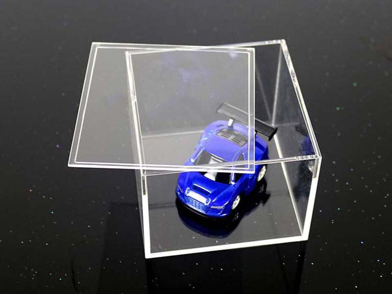 模型汽車亞克力展示盒透明有蓋五面盒子廠家定制